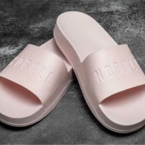 NOBULL Women's Soft Pink 4.5 slide Sandals